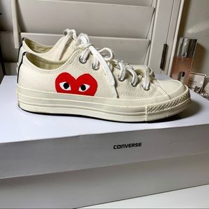 Comme des Garcons white converse